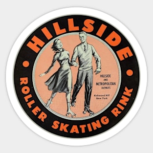 Vintage Roller Skating Richmond Hill New York Sticker
